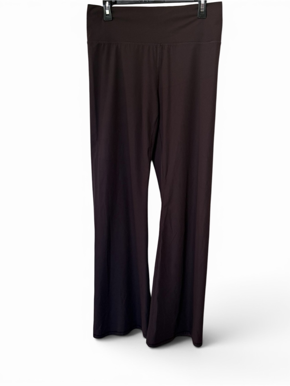 Avia SoftSculpt XL Brown Ribbed Flare Leggings High Rise Yoga Pants